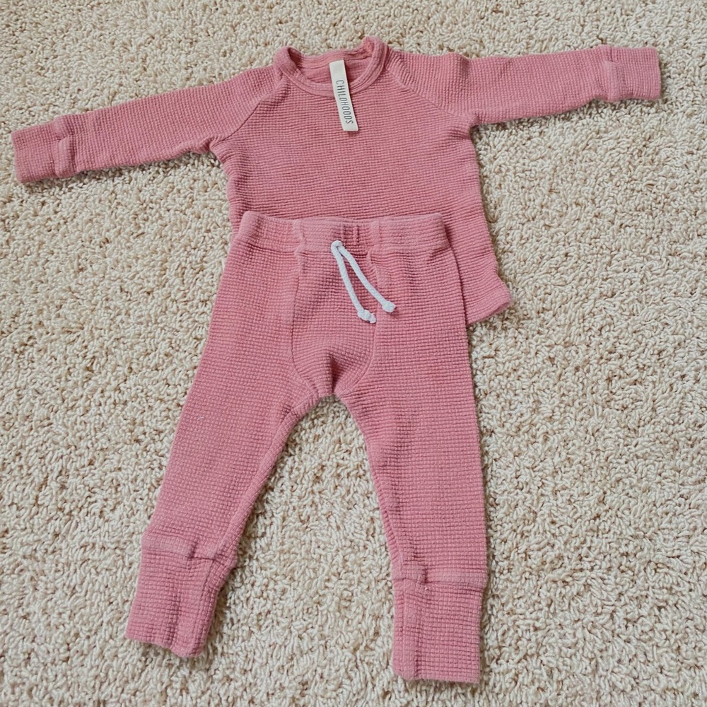 Childhoods Clothing waffle knit set